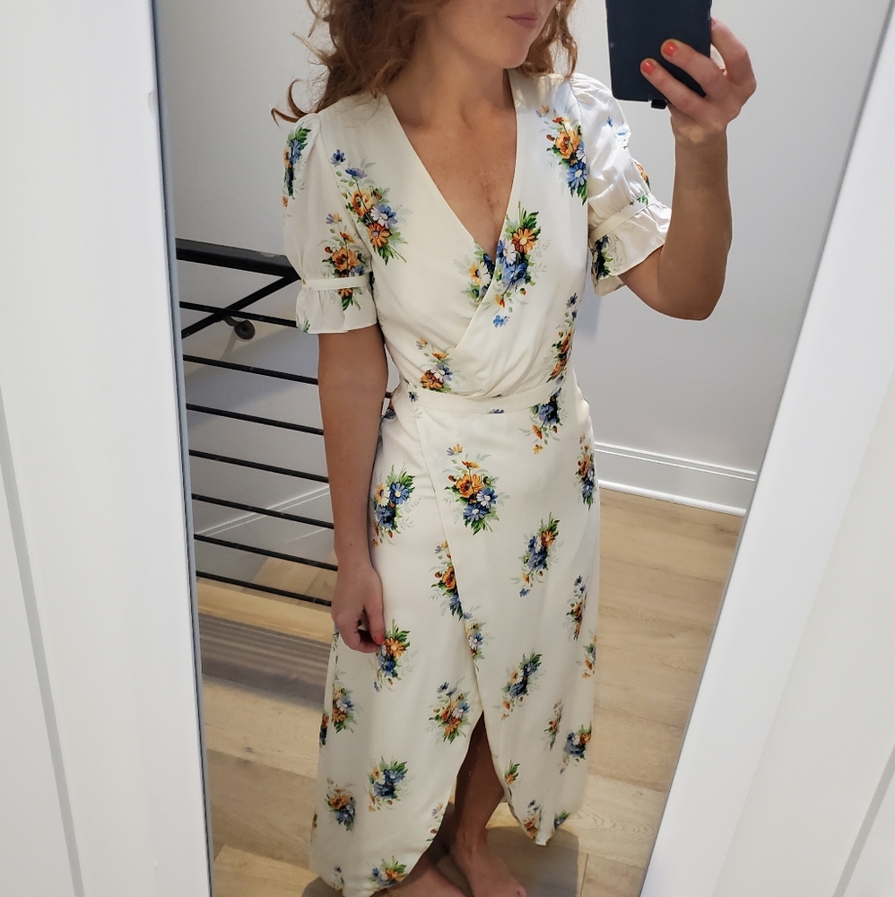 Madewell Ruffle-Sleeve Maxi Dress